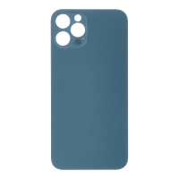 Apple iPhone 12 Pro - Battery Door with Adhesive Large Hole Blue With Logo OEM