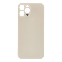 Apple iPhone 12 Pro Max - Battery Door with Adhesive Large Hole Gold With Logo OEM
