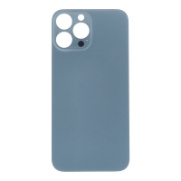 Apple iPhone 13 Pro - Battery Door with Adhesive Large Hole Blue With Logo OEM