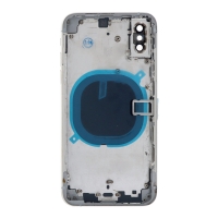Apple iPhone XS - Middle Frame Battery Door Back and Bezel + Small Parts White With Logo OEM
