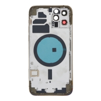 Apple iPhone 12 Pro - Middle Frame Battery Door Back and Bezel + Small Parts Gold With Logo OEM