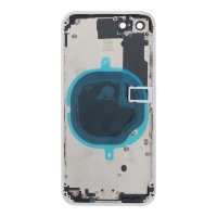 Apple iPhone SE 2022 - Middle Frame Battery Door Back and Bezel + Small Parts White With Logo OEM