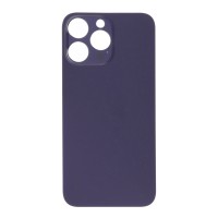 Apple iPhone 14 Pro Max - Battery Door with Adhesive Large Hole Purple With Logo OEM