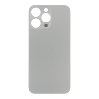 Apple iPhone 15 Pro Max - Battery Door with Adhesive Large Hole Natural Titanium With Logo OEM