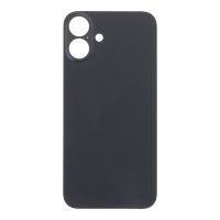 Apple iPhone 16 Plus - Battery Door with Adhesive Large Hole Black With Logo OEM