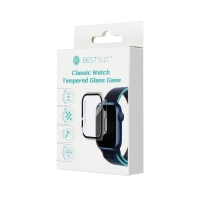 Apple Watch series 7 / 8 / 9 41mm - Bestsuit Case with Hybrid Glass Black