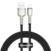 BASEUS Cable USB-A - Lightning, 1m, 2.4A, CAFULE (black) - CALJK-A01
