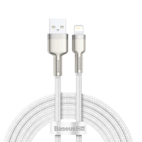 BASEUS Cable USB-A - Lightning, 1m, 2.4A, CAFULE (white) - CALJK-A02