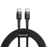 BASEUS Cable Type-C - Type-C, 2m, 60W, Cafule (black+grey) - CATKLF-HG1