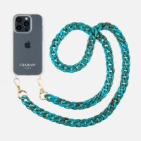 Τιρκουάζ Μάρμαρο ακρυλική Αλυσίδα λαιμού crossbody για  κινητό τηλέφωνο 120cm