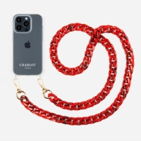 Red Marble ακρυλική Αλυσίδα λαιμού crossbody για  κινητό τηλέφωνο 120cm