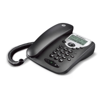 Motorola CT2 Μαύρο Ενσύρματο τηλέφωνο με οθόνη
