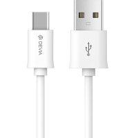 Devia cable Smart EC082 USB-A - USB-C 1m 2,1A white