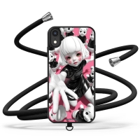 Samsung A516F Galaxy A51 5G - CrossBody Strap Θήκη με Universal Λουράκι Κινητού και σχέδιο Girl