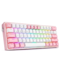 Redragon K616-RGB Fizz Pro - Gaming πληκτρολόγιο (Pink/White)