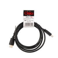Osio OSK-1440 Καλώδιο HDMI High Speed με ethernet αρσενικό σε αρσενικό 2m