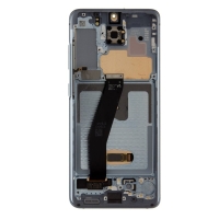 Samsung G980F Galaxy S20 - LCD display + Touch + Front Cover Unit Cloud Blue No Camera (Service Pack)