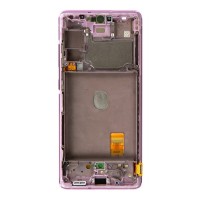 Samsung G780F Galaxy S20 FE - LCD display + Touch Unit + Front Cover Cloud Lavender Original (Service Pack)