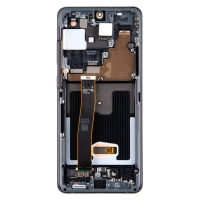 Samsung G988 Galaxy S20 Ultra - LCD display + Touch Unit + Front Cover Cosmic Black (Service Pack)