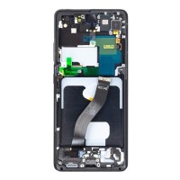 Samsung G998 Galaxy S21 Ultra - LCD display + Touch Unit + Front cover Phantom Black Original (Service Pack)