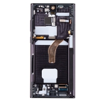 Samsung S908B Galaxy S22 Ultra - LCD display + Touch Unit + Front Cover Phantom Black (Service Pack)