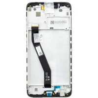 Xiaomi Redmi 8 - LCD Display + Touch Unit + Front Cover Black Original (Service Pack)