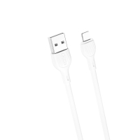 XO NB200 Cable USB-A - Lightning, 1m, 2A, white
