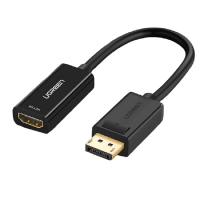 UGREEN Adapter DisplayPort male to HDMI female, 1080p, black - MM137 / 40362