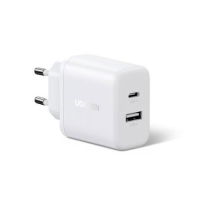 UGREEN 220V 20W, 1*USB-A + 1*USB-C white - X227 / 45310