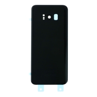 Samsung Galaxy S8 Plus - Battery Door + Battery Door Adhesive + Back Camera Lens and Bezel and Camera Lens Black OEM