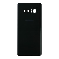 Samsung Galaxy Note 8 - Battery Door + Battery Door Adhesive + Back Camera Lens and Bezel and Camera Lens Black OEM