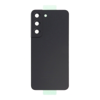 Samsung Galaxy S22 5G - Battery Door + Battery Door Adhesive + Back Camera Lens and Bezel for Phantom Black OEM