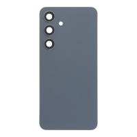Samsung Galaxy S24 - Battery Door + Battery Door Adhesive + Back Camera Lens and Bezel Onyx Black OEM