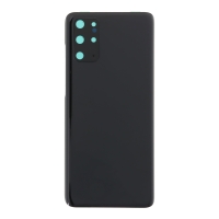 Samsung Galaxy S20+ / S20+ 5G - Battery Door + Battery Door Adhesive + Back Camera Lens and Bezel Black OEM