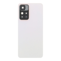Xiaomi Redmi Note 11 Pro+ 5G - Battery Door + Battery Door Adhesive + Back Camera Lens and Bezel White OEM