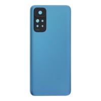 Xiaomi Redmi Note 11S - Battery Door + Battery Door Adhesive + Back Camera Lens and Bezel Blue OEM