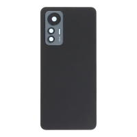 Xiaomi 12 Lite - Battery Door + Battery Door Adhesive + Back Camera Lens and Bezel Black OEM