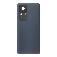 Xiaomi 12T Pro - Battery Door + Battery Door Adhesive + Back Camera Lens and Bezel Black OEM
