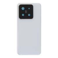 Xiaomi 14 - Battery Door + Battery Door Adhesive + Back Camera Lens and Bezel White OEM
