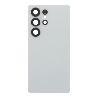 Samsung Galaxy S25 Ultra - Battery Door + Battery Door Adhesive + Back Camera Lens and Bezel Titanium Silver OEM