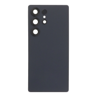 Samsung Galaxy S25 Ultra - Battery Door + Battery Door Adhesive + Back Camera Lens and Bezel Titanium Black OEM