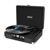 Akai ATT-18BT Πικάπ βαλίτσα με Bluetooth In/Out, Aux-In, Line Out, REC, ενσωματωμένα ηχεία-2 x 1W