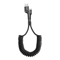 BASEUS Cable USB-A -Type-C, 1 m, 2A, Fish Eye Spring, CATSR-01 /black/