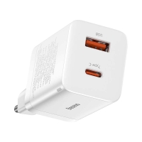 BASEUS 220V 30W, USB-C + USB-A, Super Si Pro, white - CCSUPP-E02