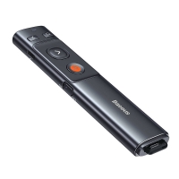BASEUS Multifunctional remote presenter control, green laser pointer, WKCD010013 grey