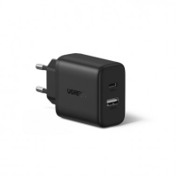 UGREEN 220V 220V 20W, 1*USB-A + 1*USB-C black - X227 / 45302