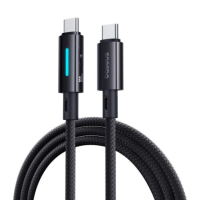 BASEUS Cable Type-C - Type-C, 1m, 100W, Lit Button-Control black - P10379000121-00