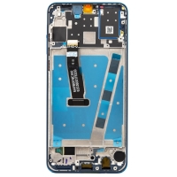 Huawei P30 Lite (for 48MP photo) - LCD Display + Touch Unit + Front Cover Blue (OEM)