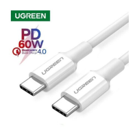 UGREEN Cable USB-C to USB-C, 0.5m, 60W, ABS Cover white - US264 / 60517