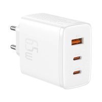 BASEUS 220V 65W, 1*USB-A + 2*USB-C, Cube Pro white - P10152301213-00